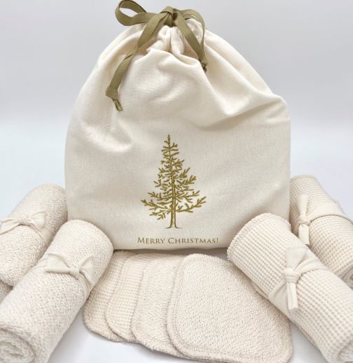 Organic Cotton Christmas Gift Bag