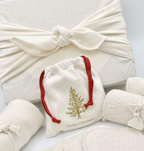 Organic Cotton Furoshiki Christmas Gift Box