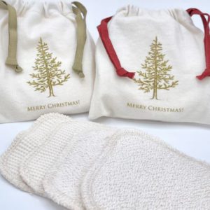 Reusable Christmas Bag with Reusable Make up pads